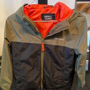 Eddie Bauer lightweight rain jacket. Size medium 10/12